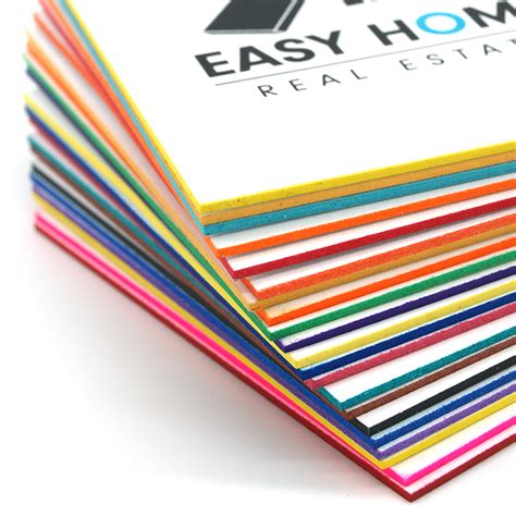 business cards painted edge.